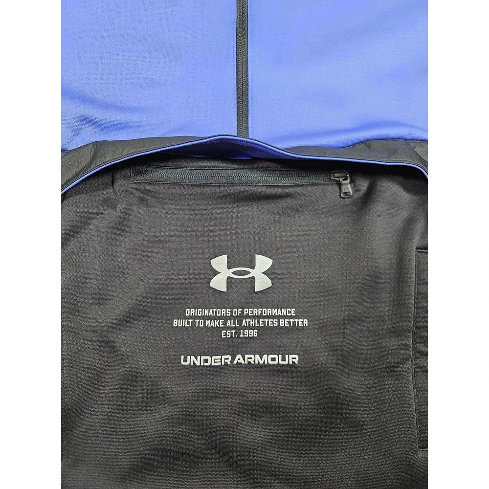 Under Armour Men's Armour Fleece Storm ½ Zip 1357084 Blue/Black Size XL EUC - Picture 4 of 10